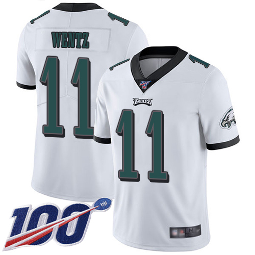 Men Philadelphia Eagles #11 Carson Wentz White Vapor Untouchable NFL Jersey Limited Player Season->philadelphia eagles->NFL Jersey